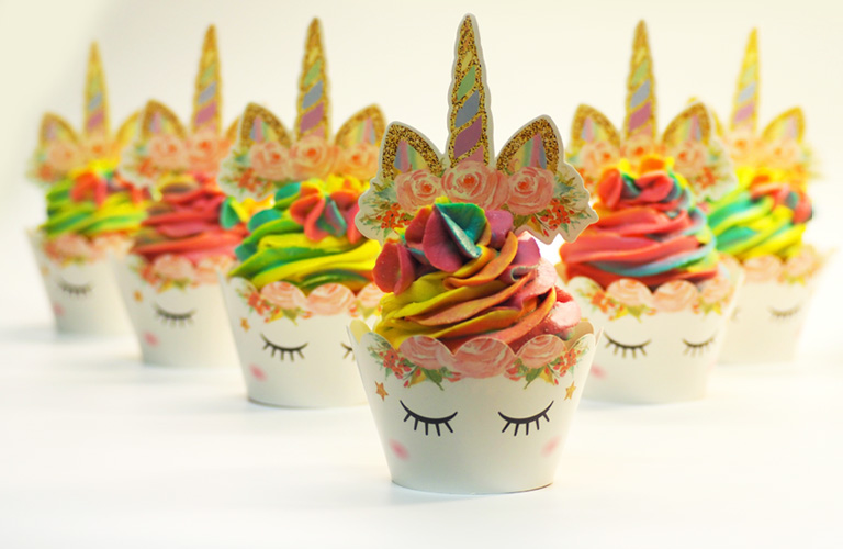 Recepta Cupcakes unicorn